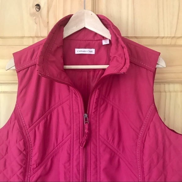 COLDWATER Creek quilted vest size L (14/16) - Picture 4 of 8
